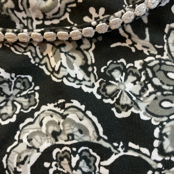 Calvin Klein Stylish Black & White Paisley Print Women's Dress Size XL - Picture 11 of 12